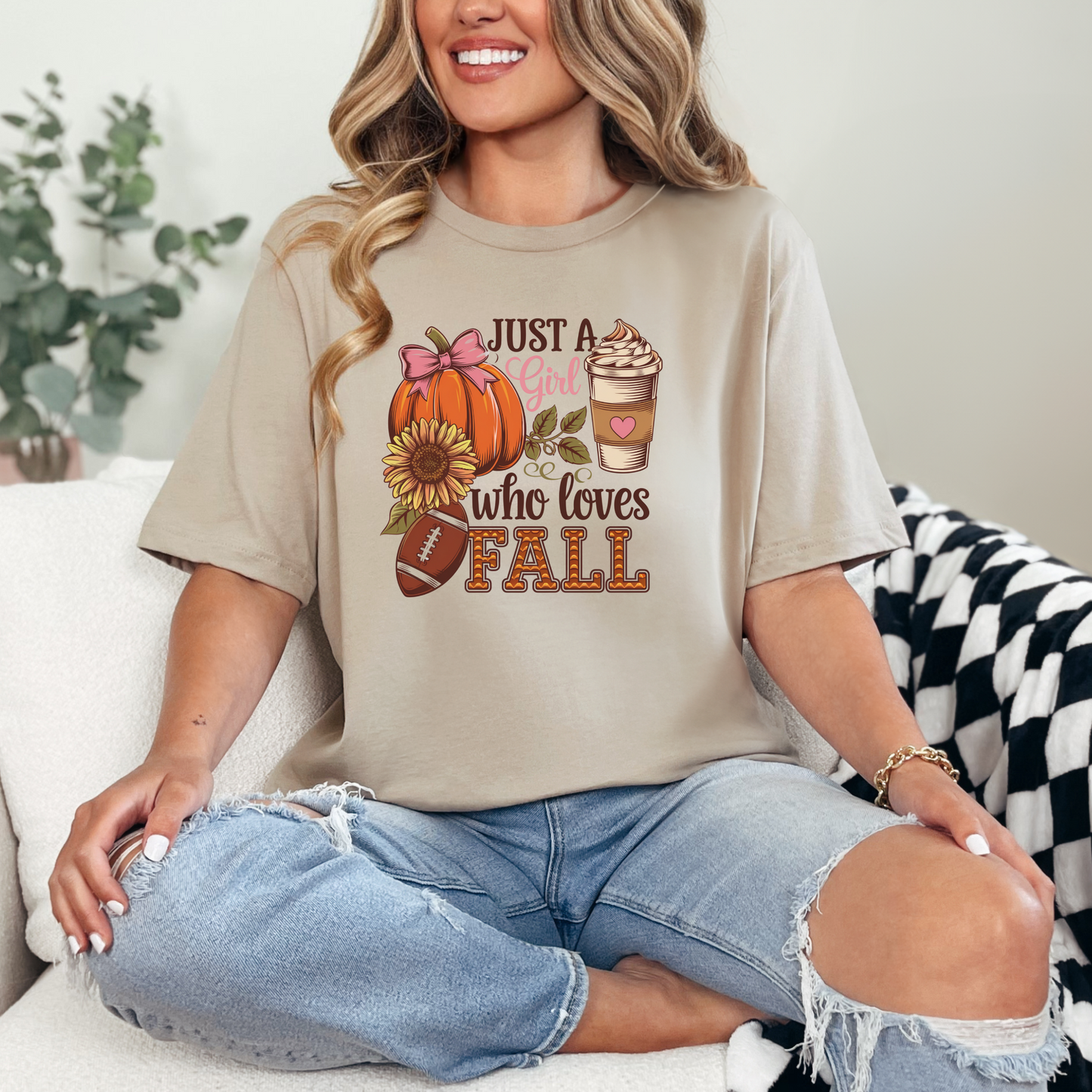 Just a Girl Fall Graphic Tee