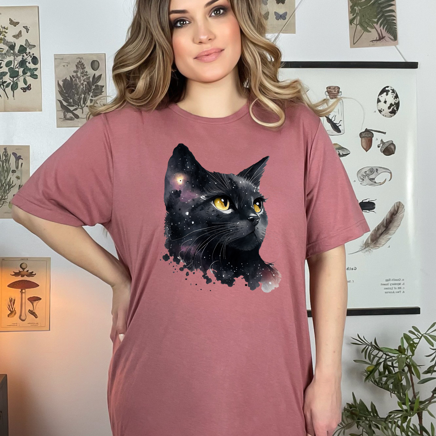 Galaxy Cat Graphic Tee