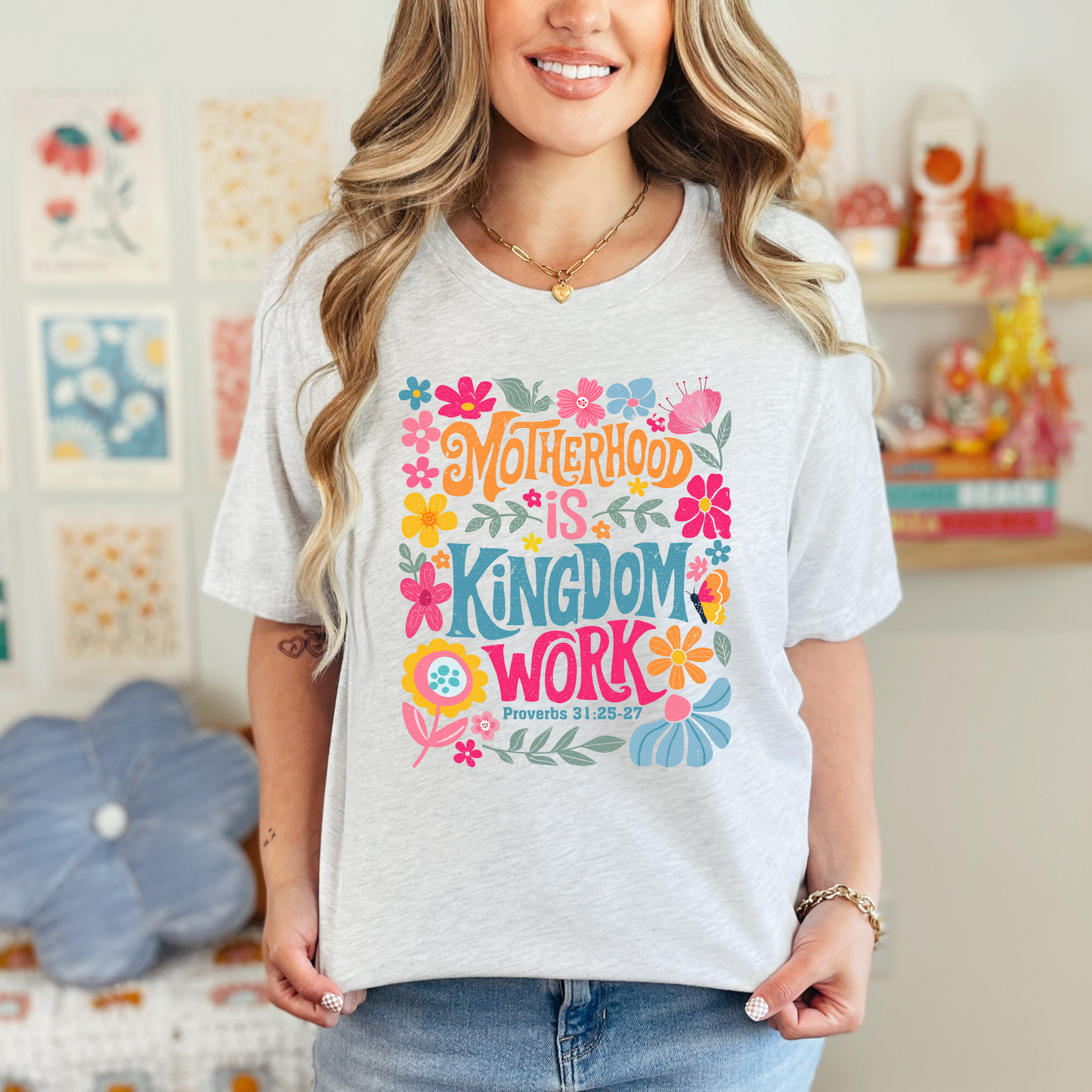 Motherhood is kingdom work Graphic Tee