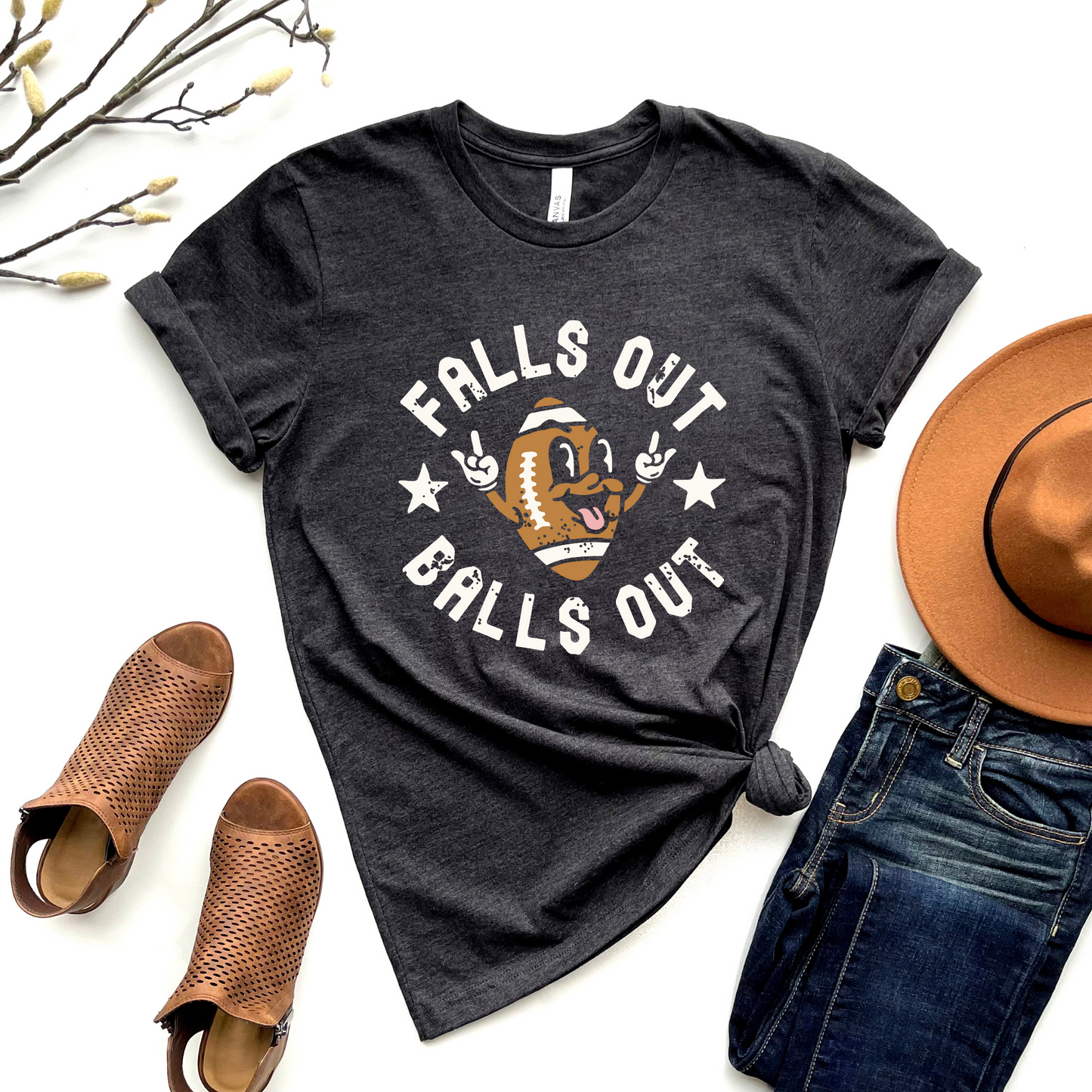 Falls Out Balls Out Graphic Tee