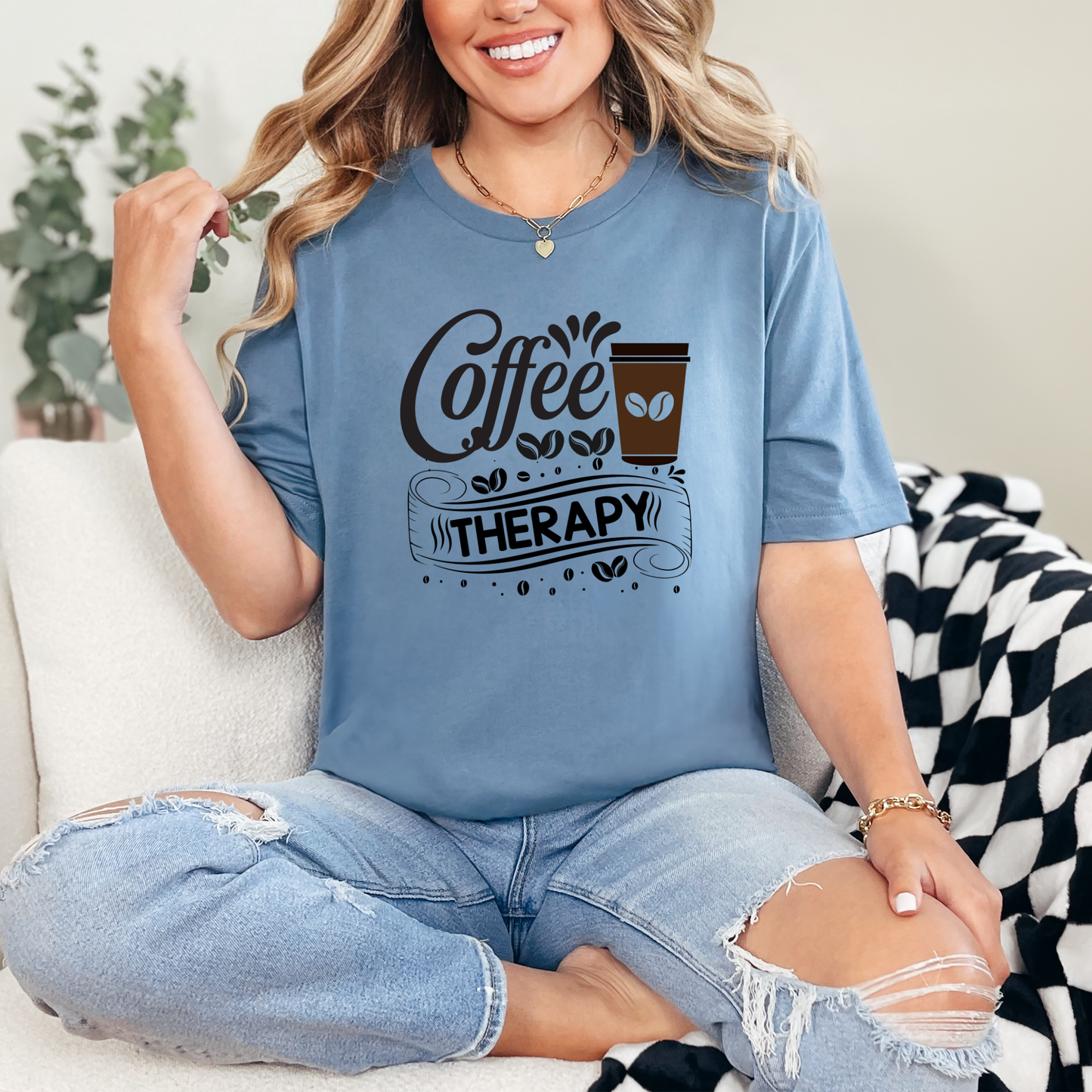 Coffee Therapy Graphic Tee