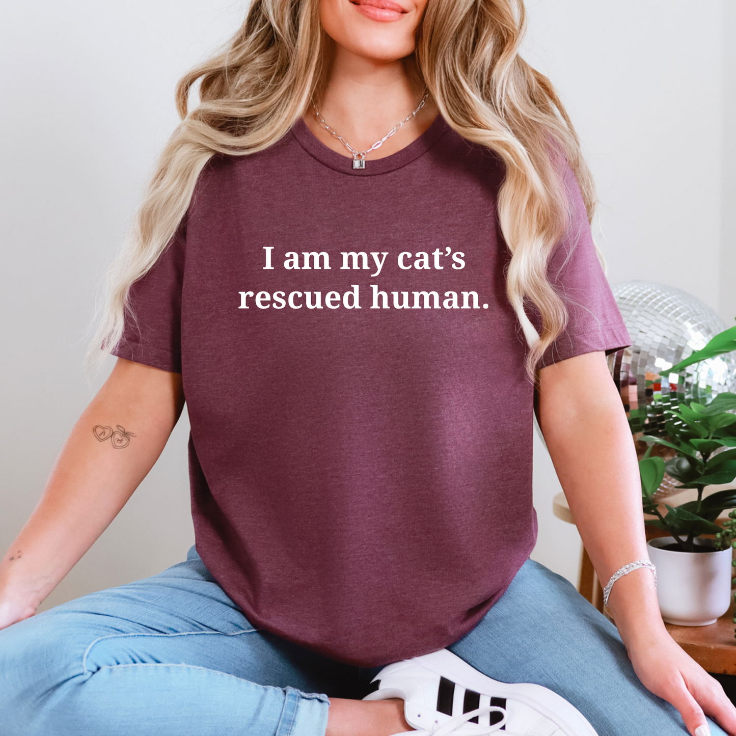 Cats rescued human Graphic Tee