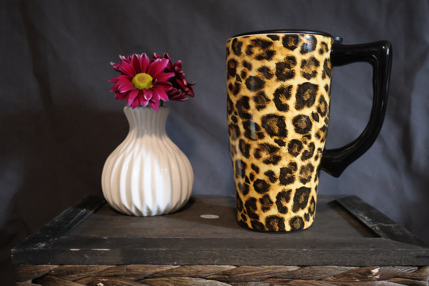 Leopard Print Travel Mug *Final Sale*