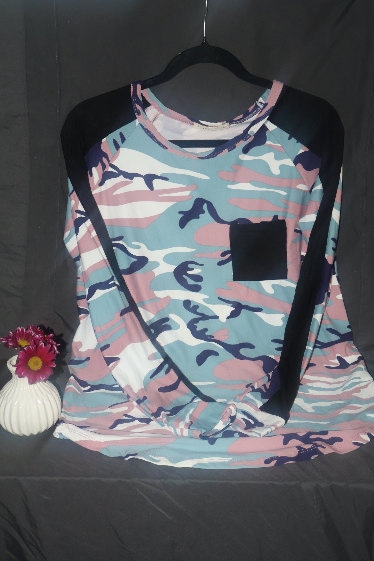 Blue Camo Top