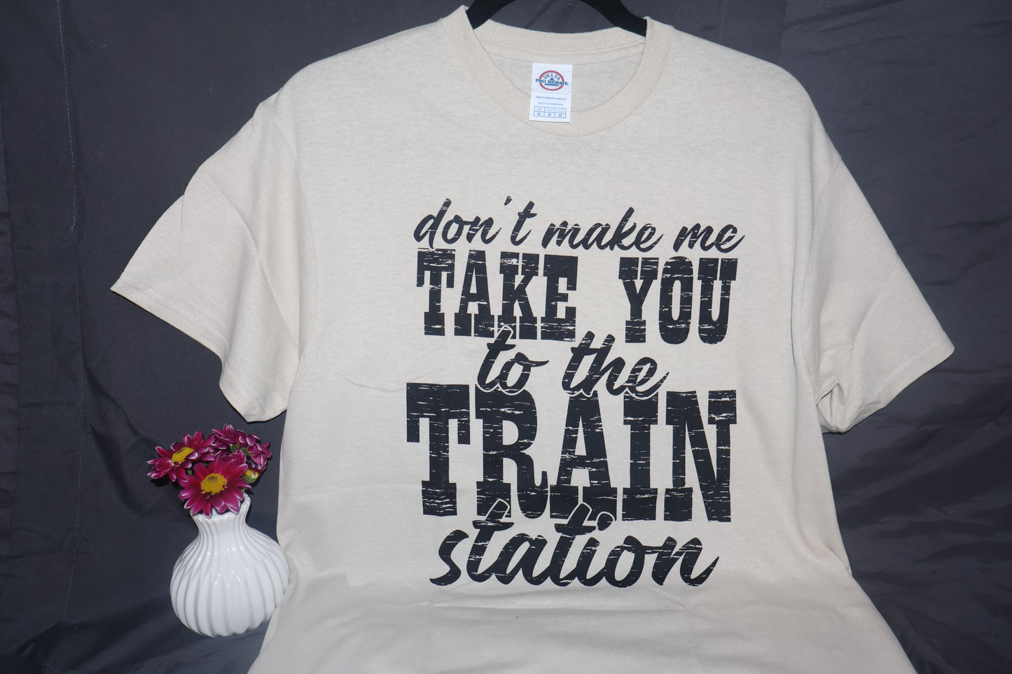 Don't make me take you to the train station