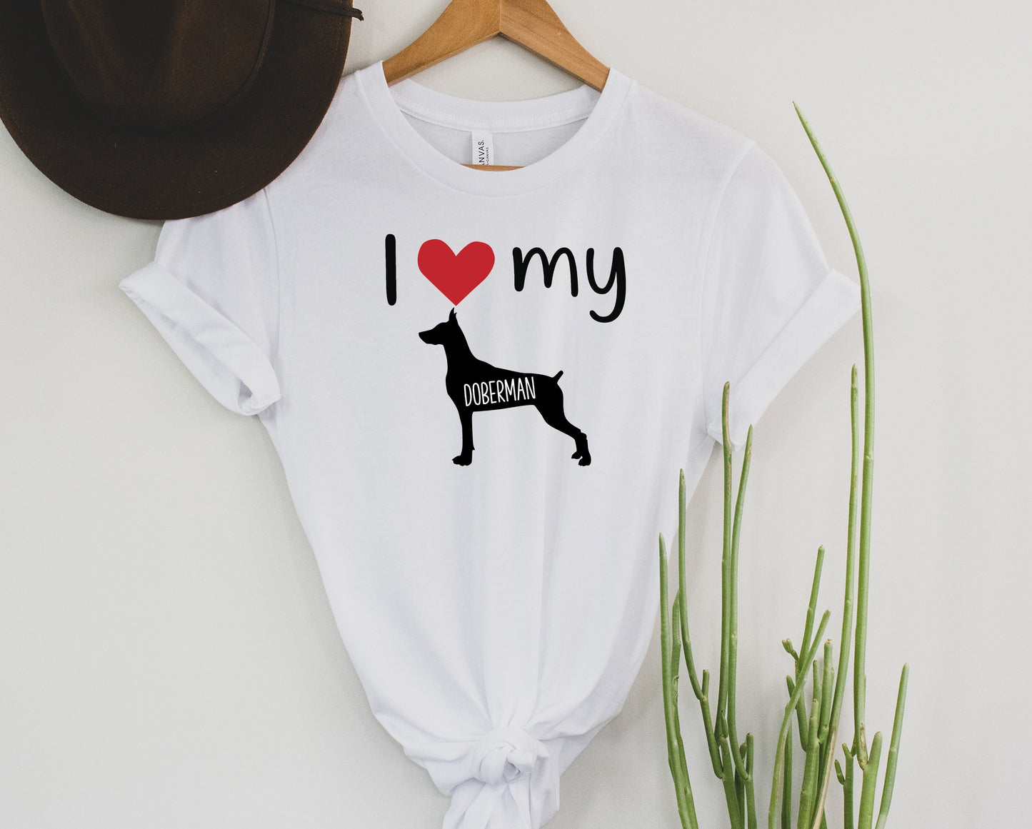 I Love my Doberman Graphic Tee