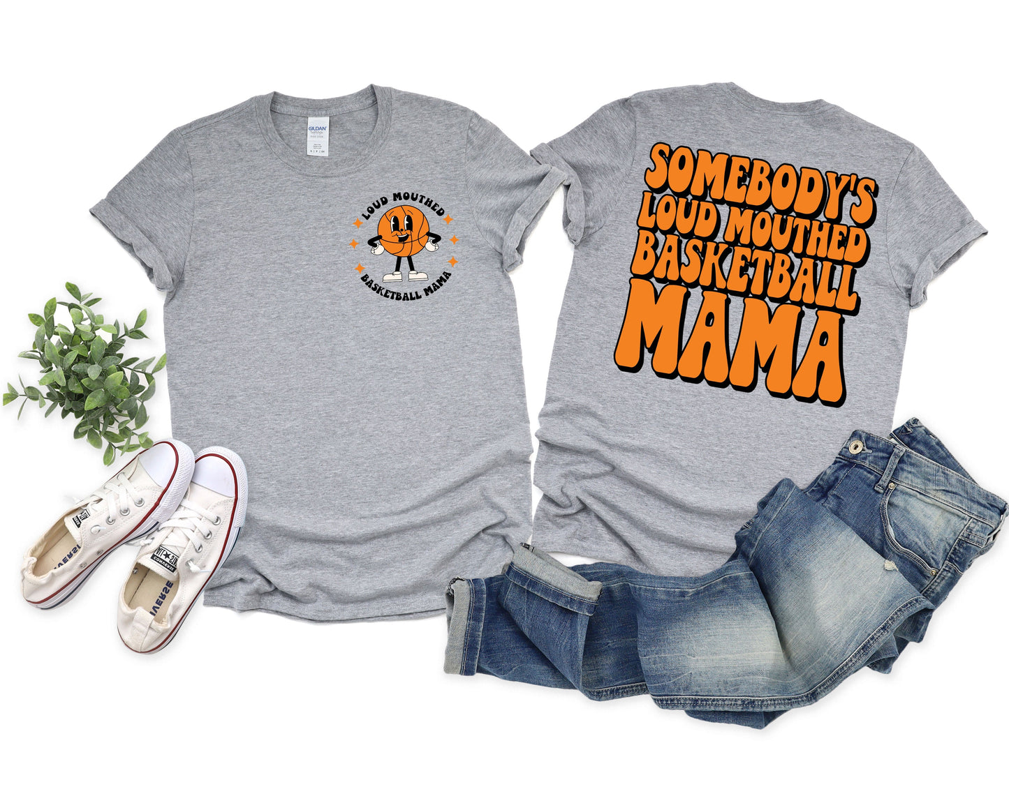 Loud Mouthed Basketball Mama Graphic Tee