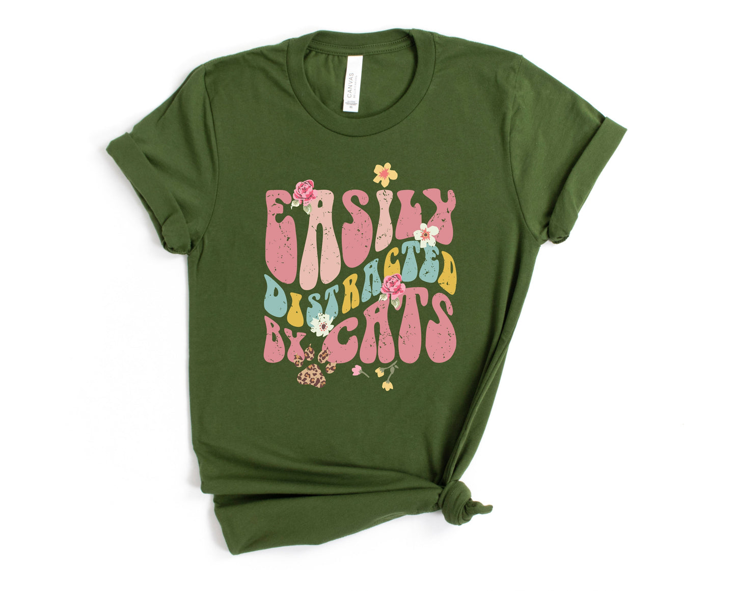 Easily Distracted by Cats Graphic Tee