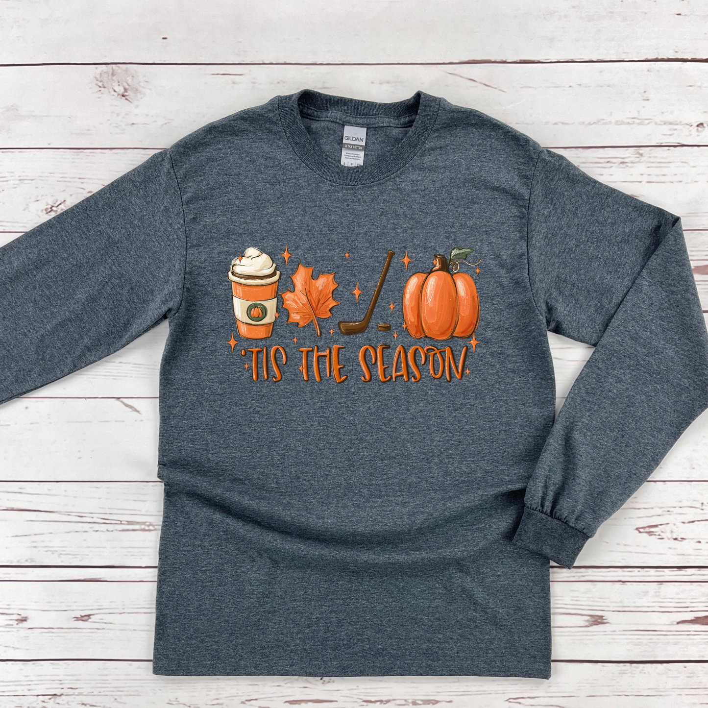 Fall Hockey Tis The Season Graphic Tee
