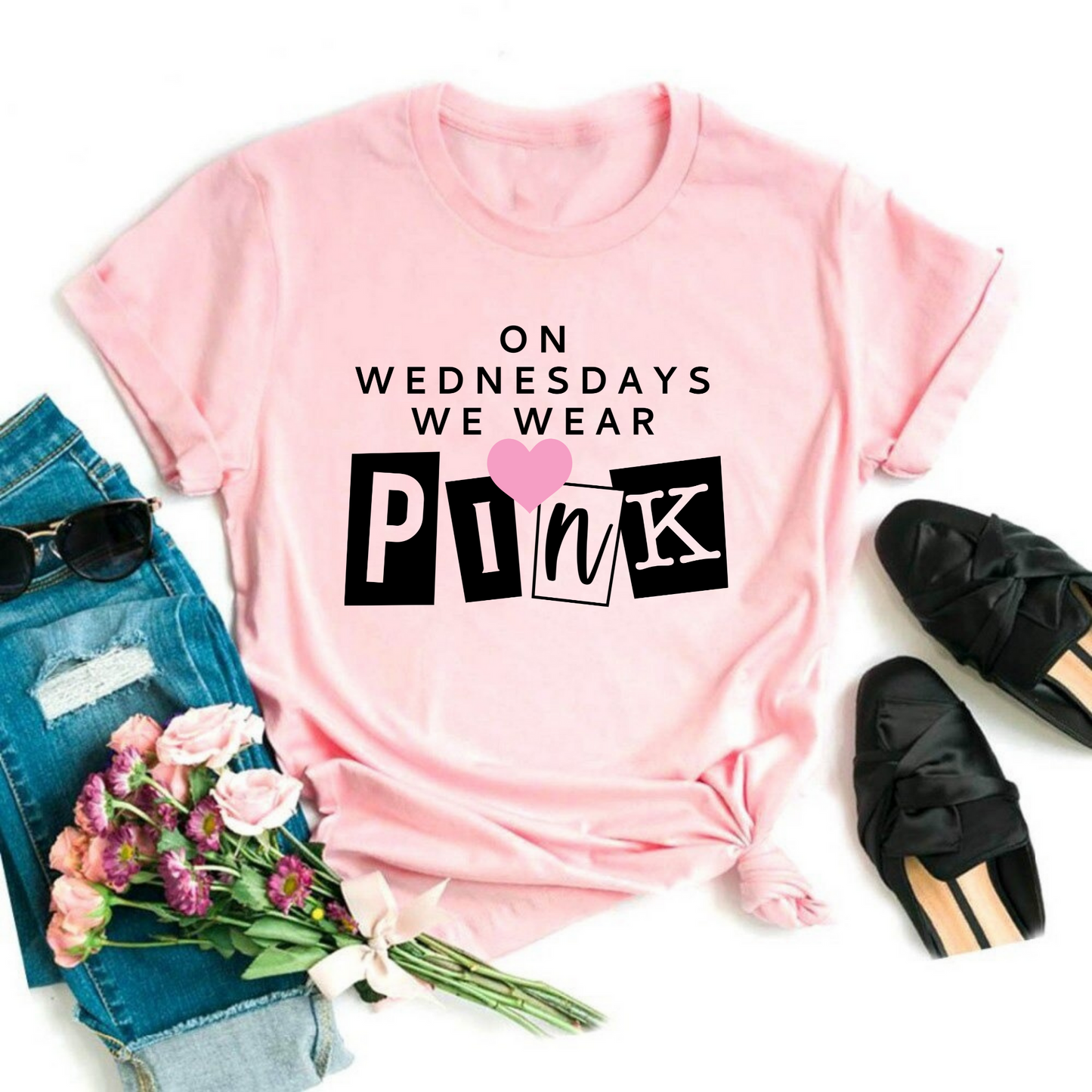 Mean Girls We wear pink Graphic Tee