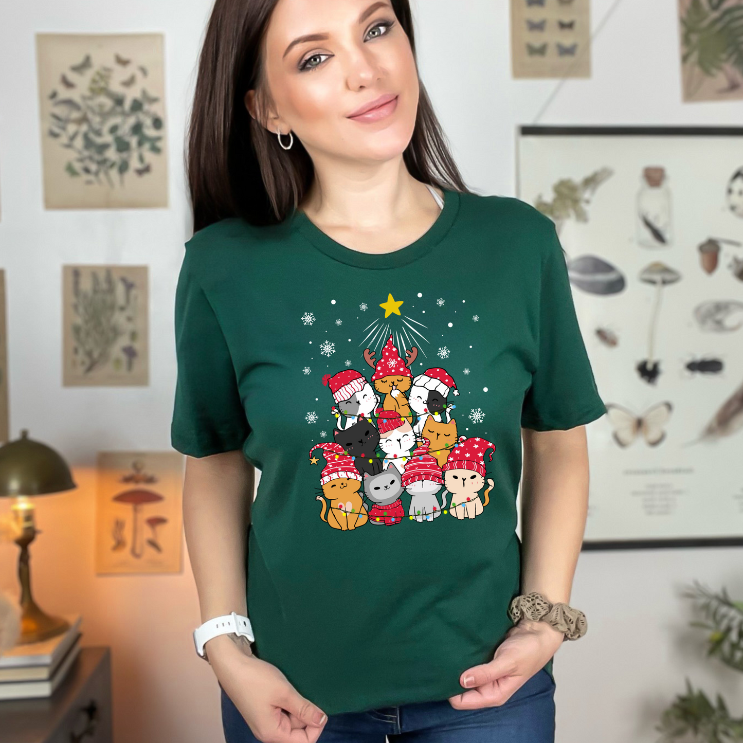 Catmas Tree Graphic Tee