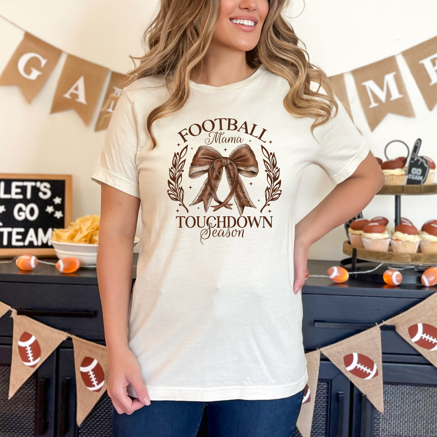 Football Mama Touchdown Graphic Tee
