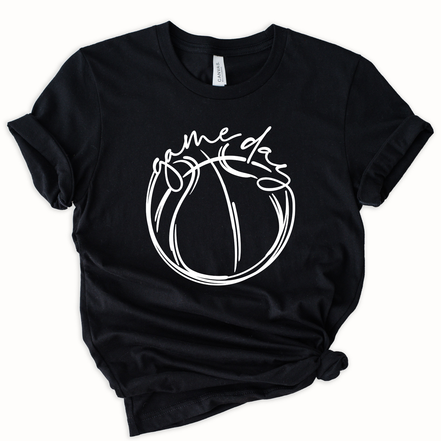 Game day basketball lines Graphic Tee
