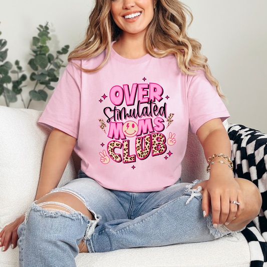 Leopard Moms Club Graphic Tee