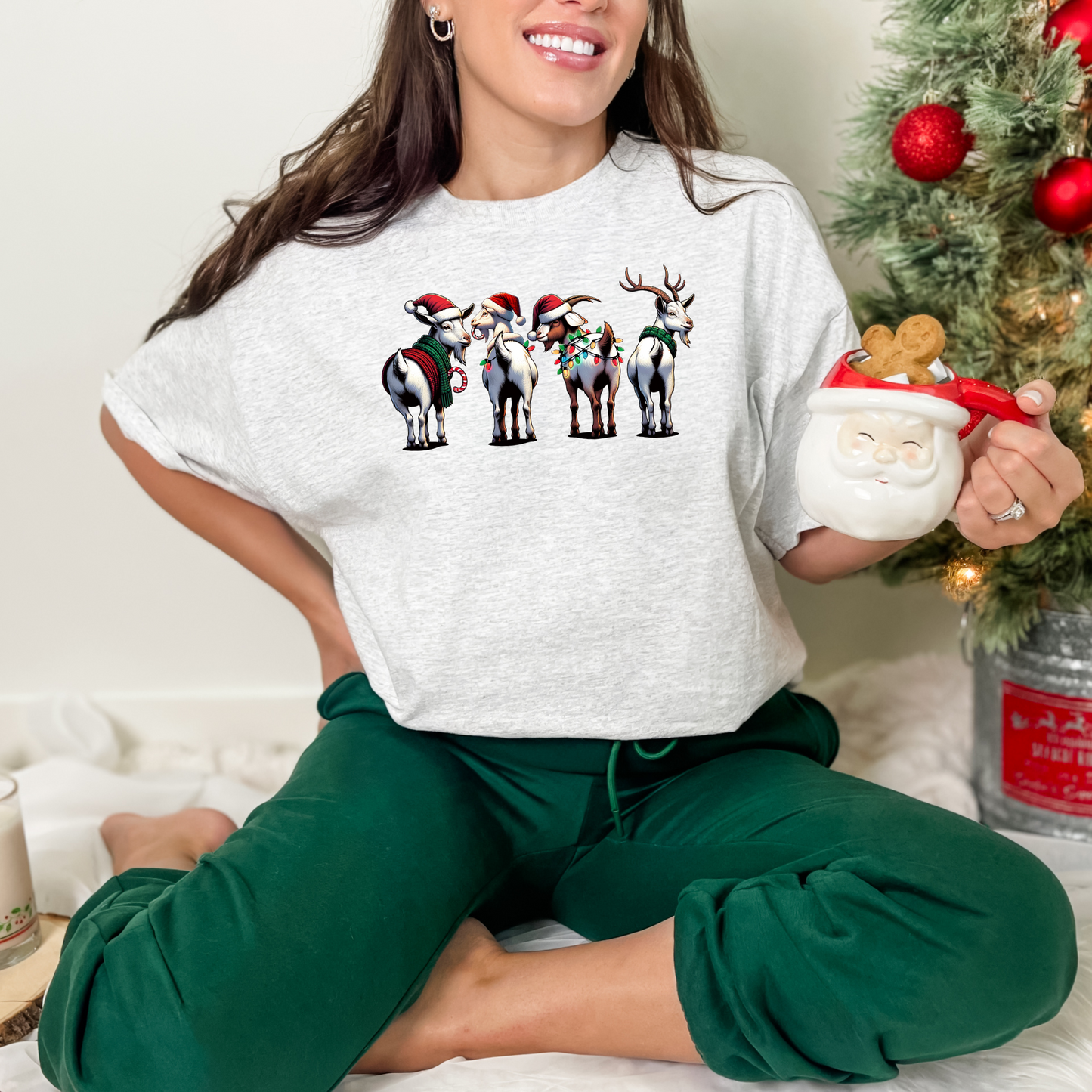 Christmas Goats Graphic Tee