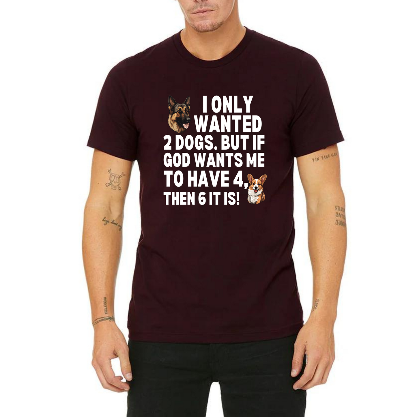2 Dogs Shepherd Graphic Tee