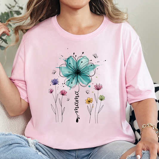 Boho Floral Mama Graphic Tee