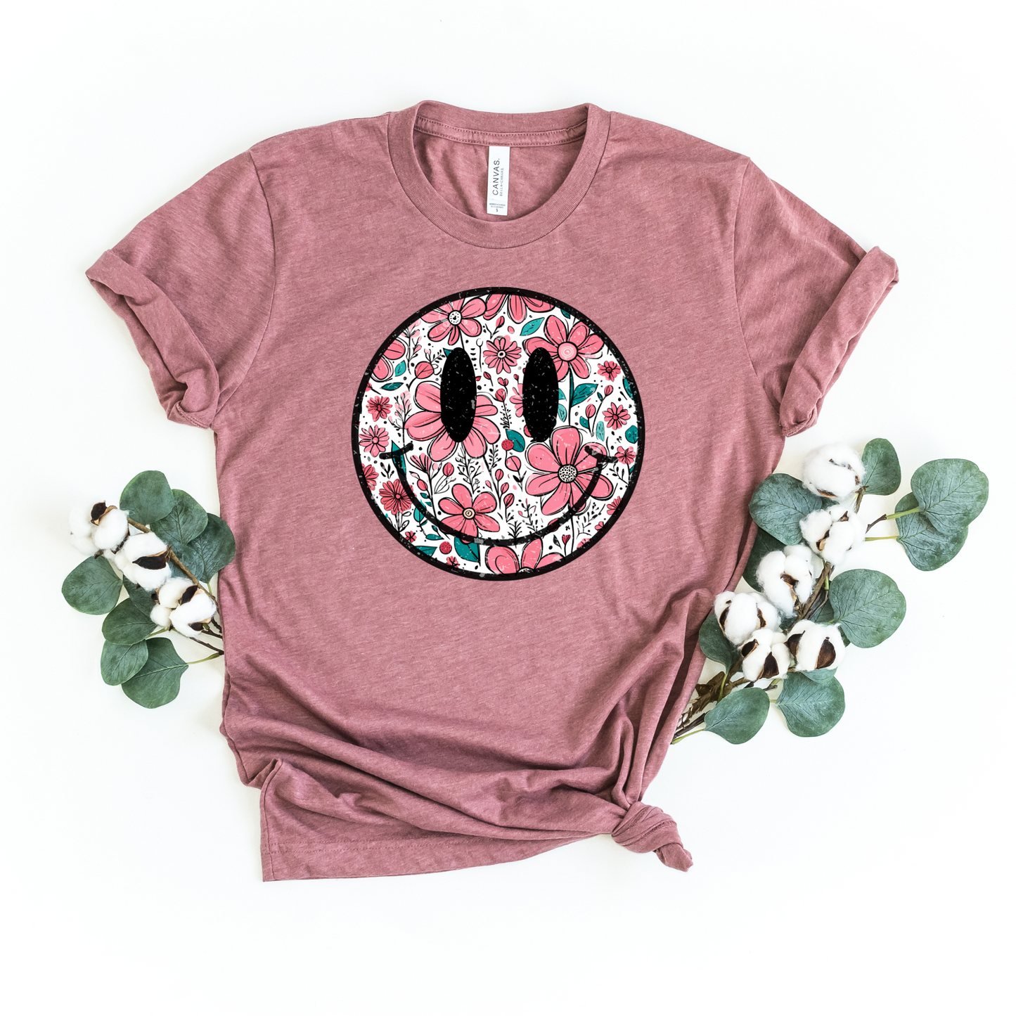 Happy Summer Flowers Graphic Tee