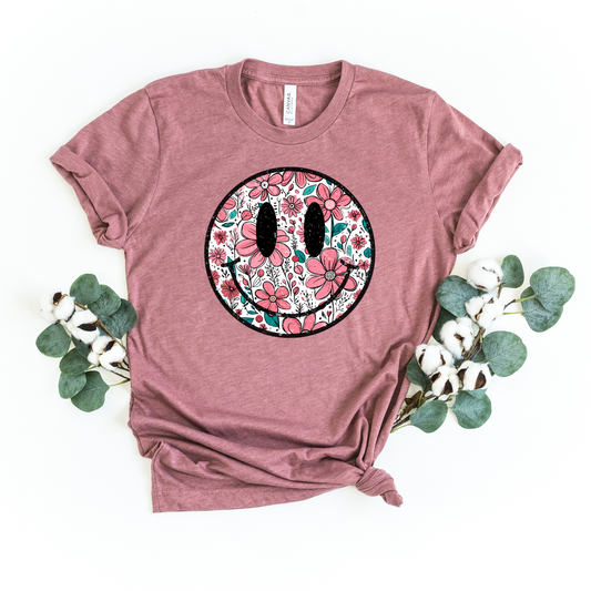Happy Summer Flowers Graphic Tee
