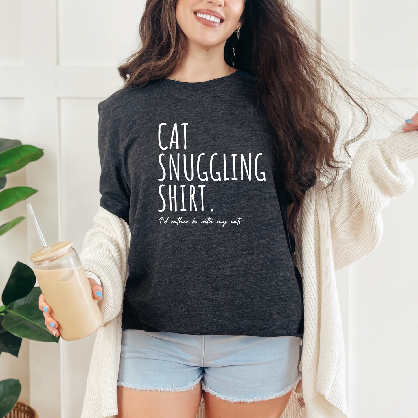 Cat snuggling shirt Graphic Tee