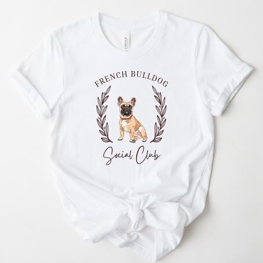 French Bulldog Social Club Graphic Tee