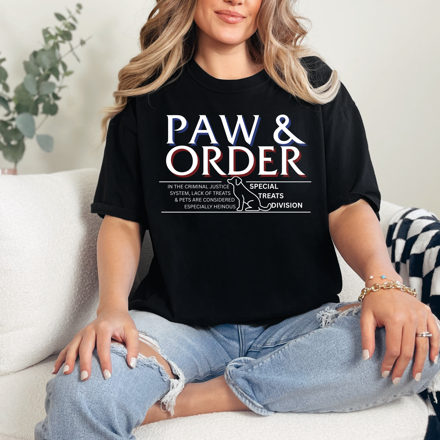 Paw and Order Graphic Tee