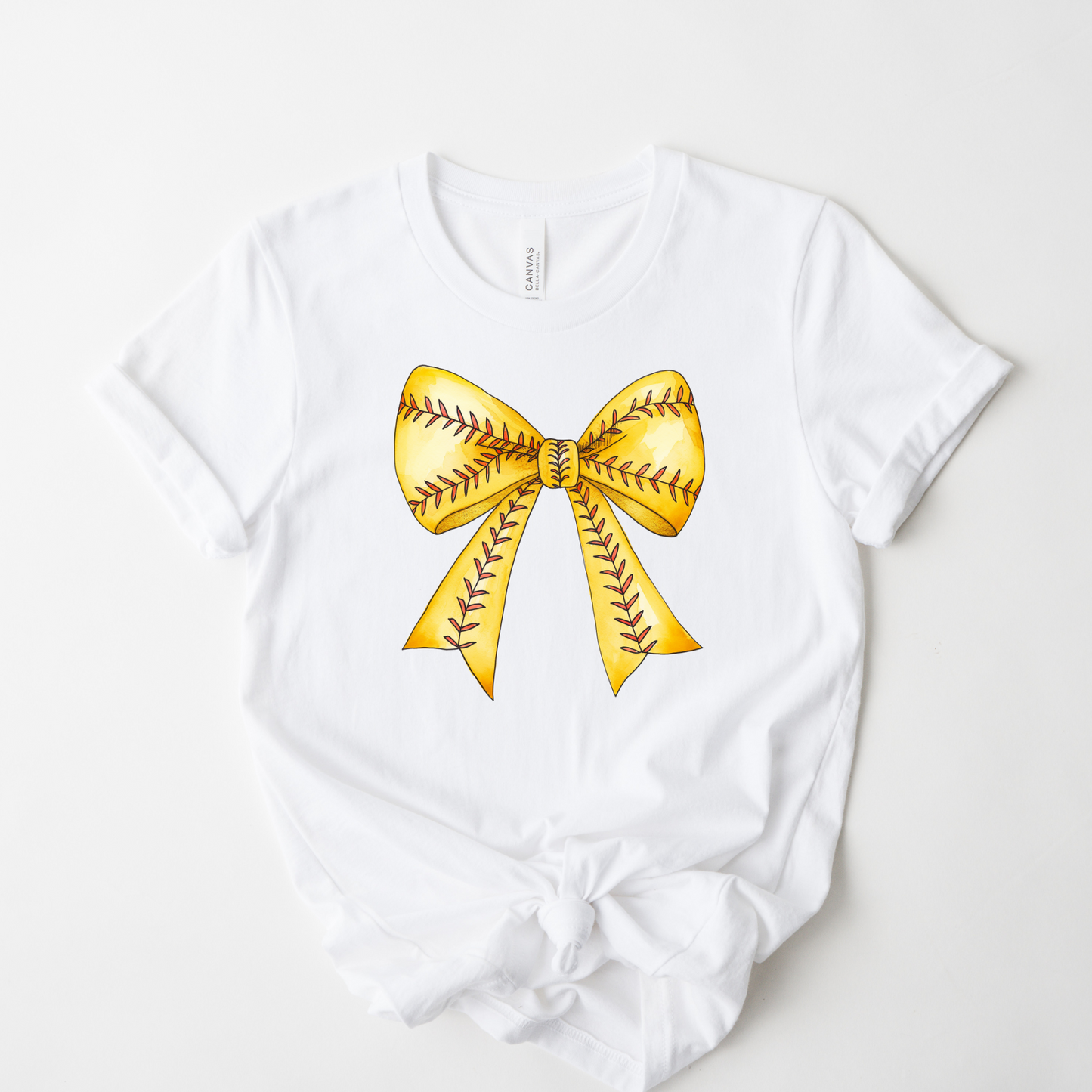 Softball Bow Graphic Tee