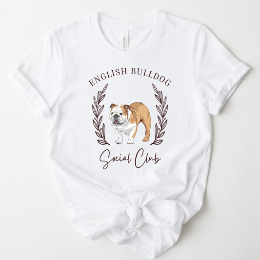 English Bulldog Social Club Graphic Tee