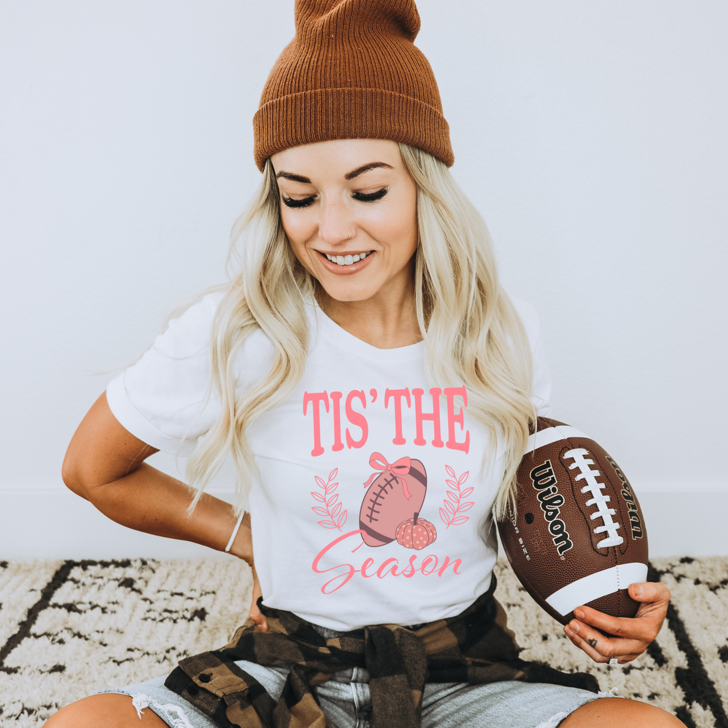 Football Tis the Season Graphic Tee