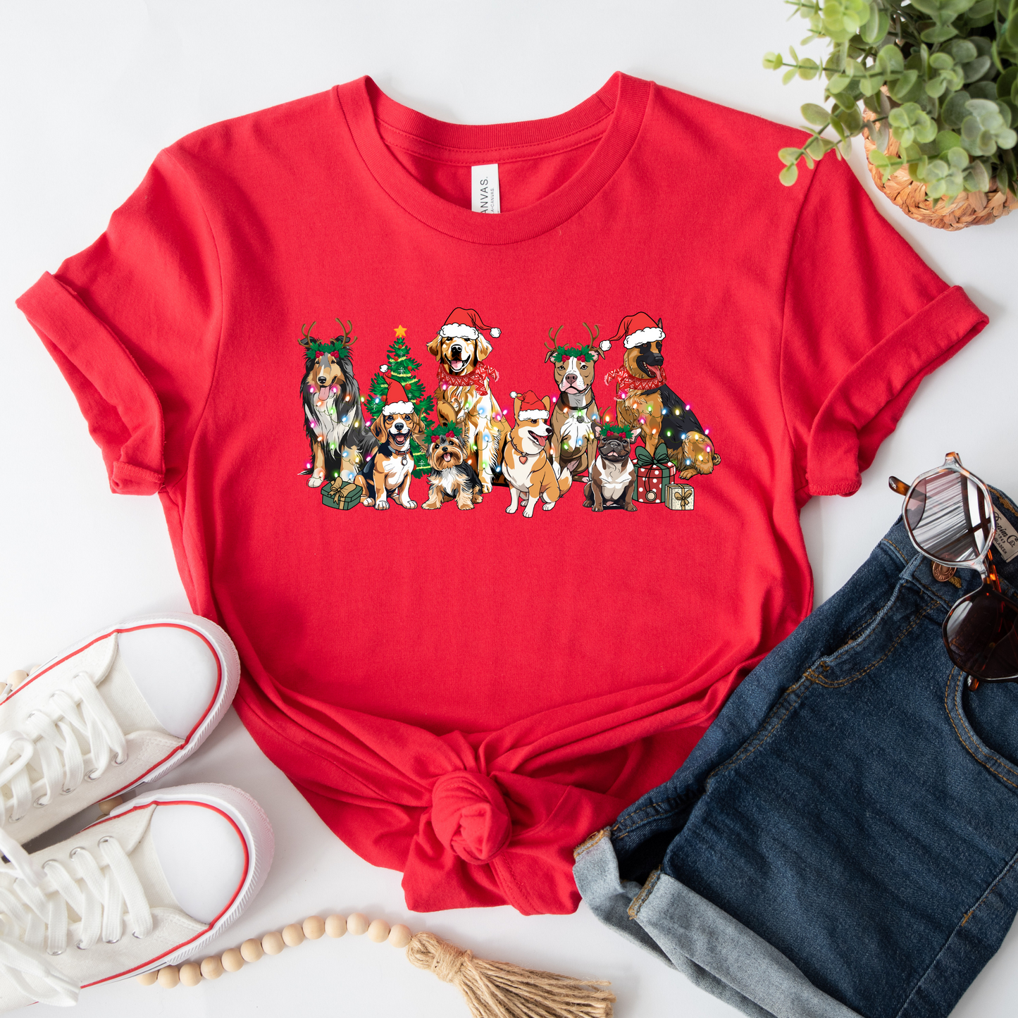 Christmas Dogs Graphic Tee