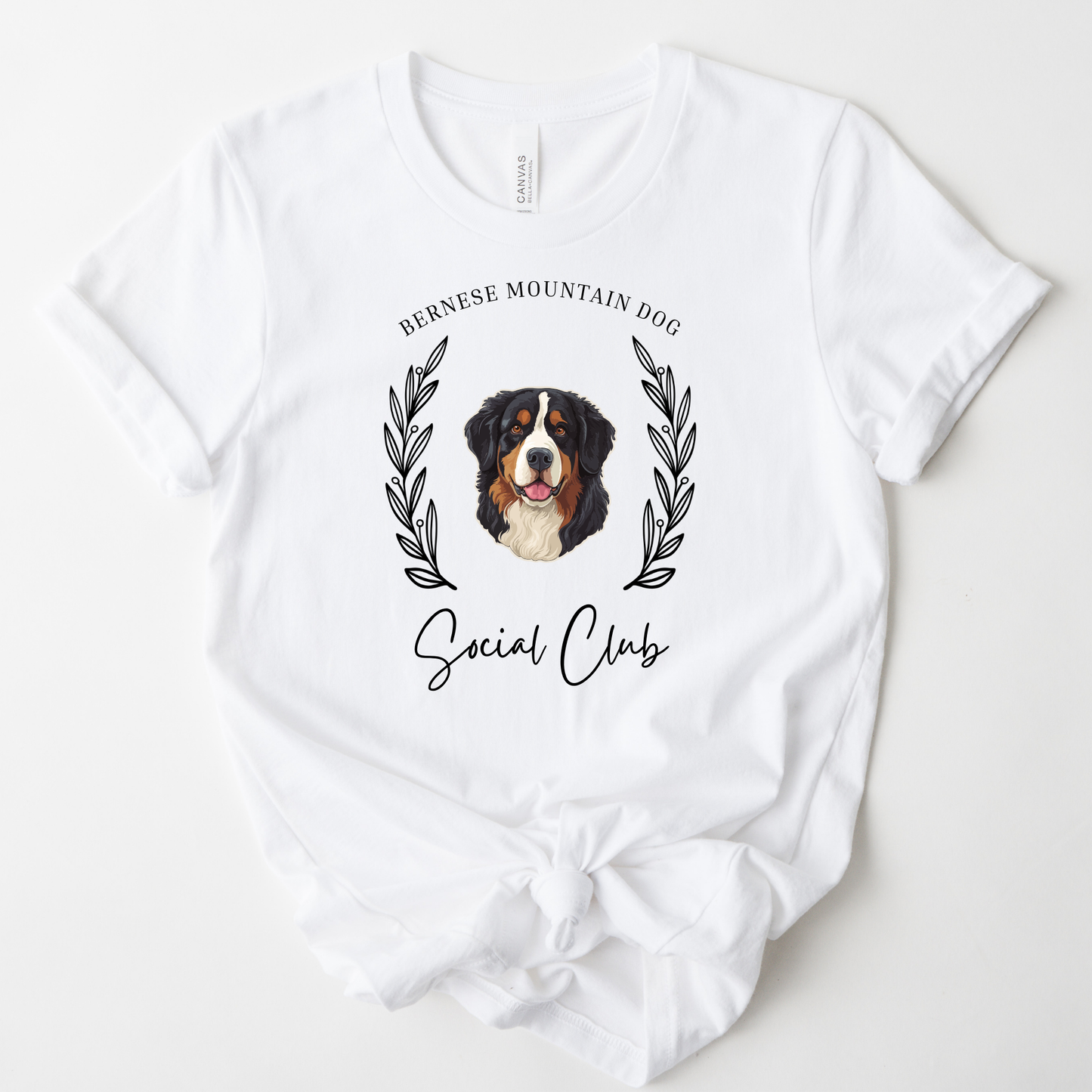 Bernese Mountain Dog Social Club Graphic Tee