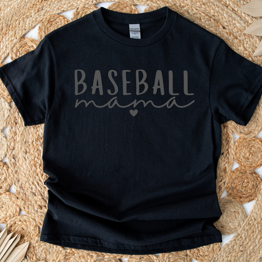 Baseball Mama Heart Graphic Tee