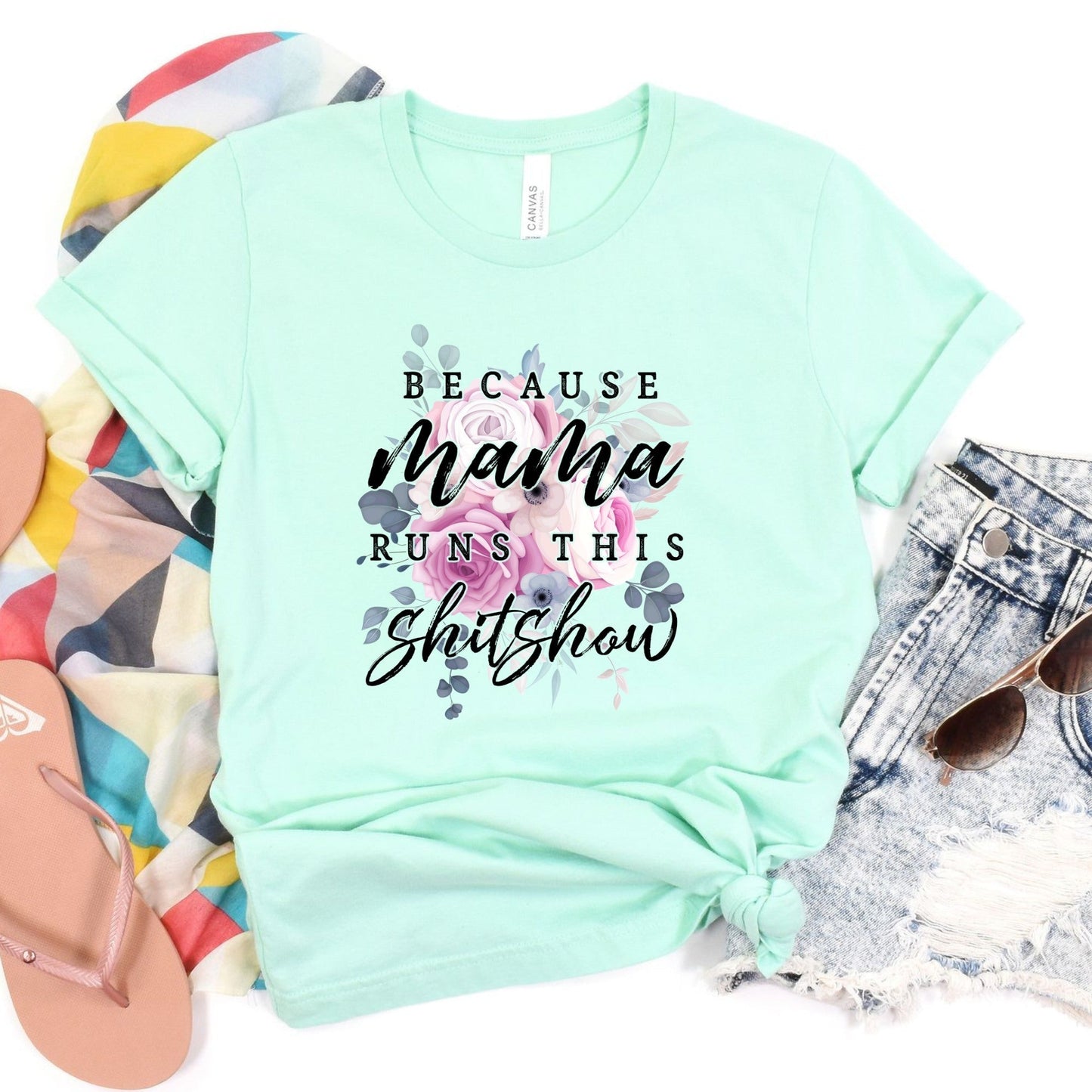 Mama Runs This Shitshow Graphic Tee