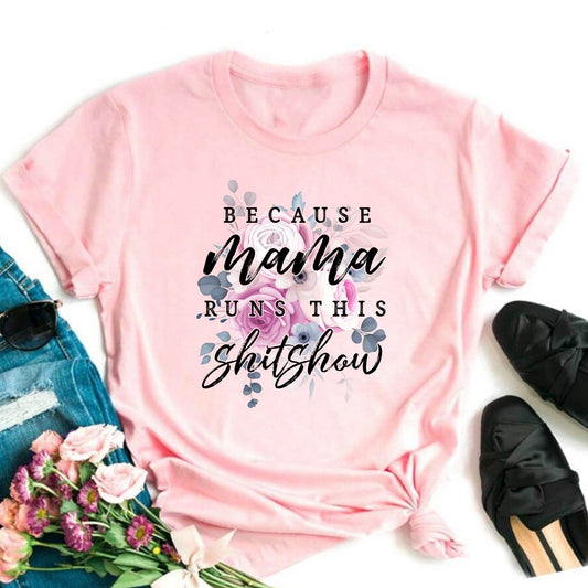 Mama Runs This Shitshow Graphic Tee
