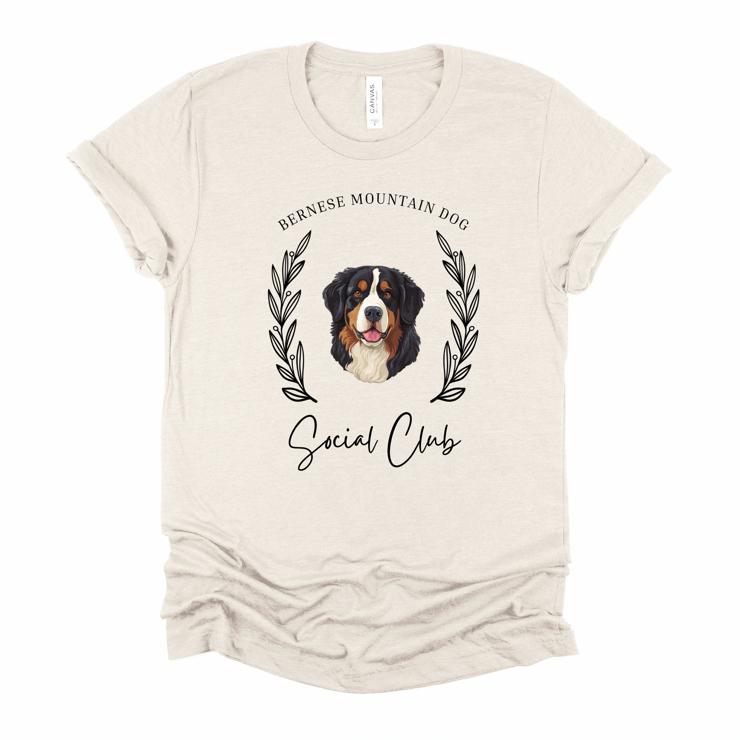 Bernese Mountain Dog Social Club Graphic Tee