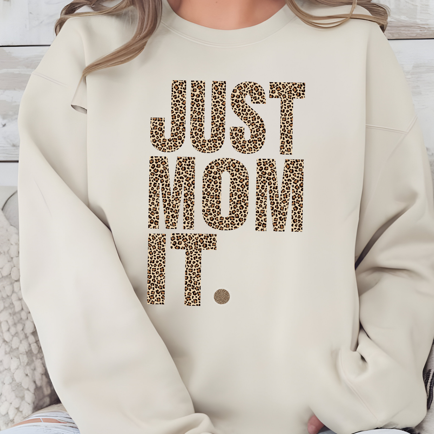Just Mom It Cheetah Sweatshirt