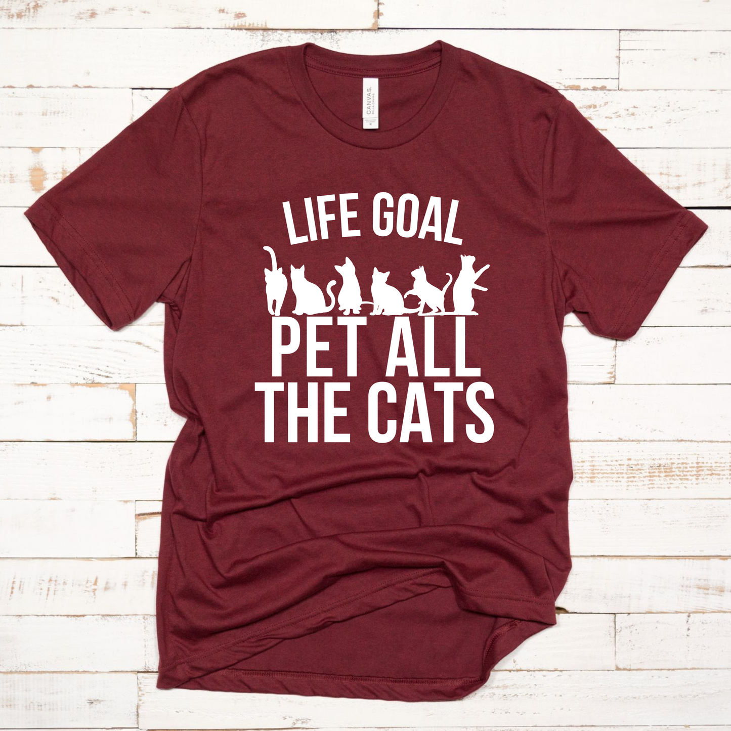 Cats Life Goal Graphic Tee
