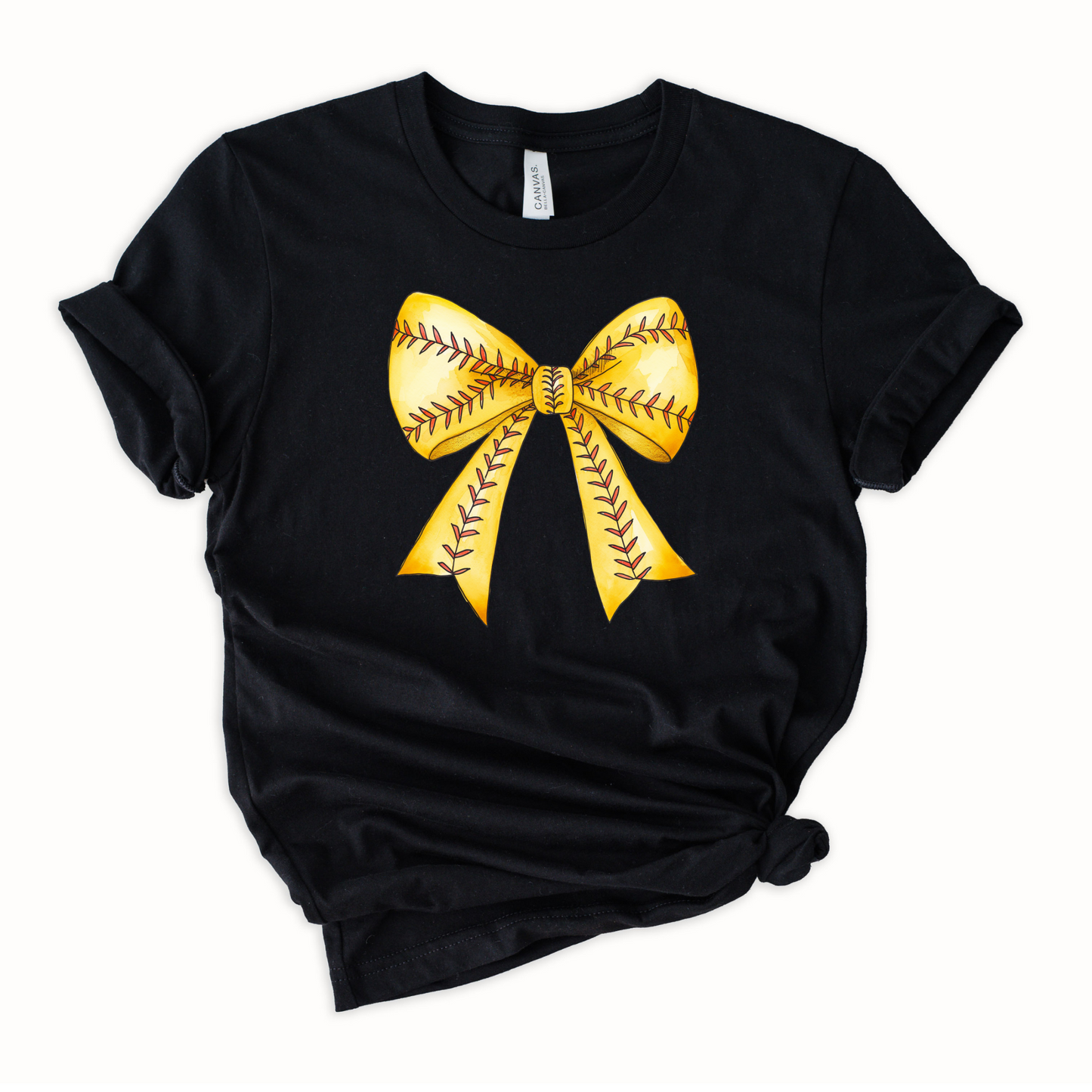Softball Bow Graphic Tee