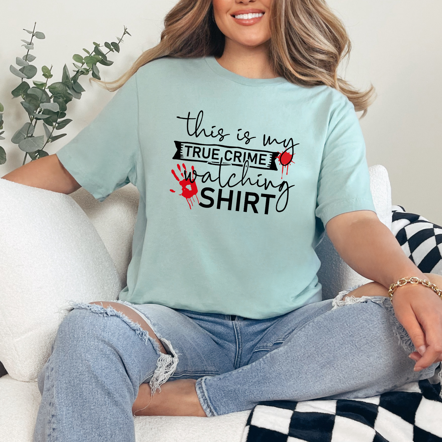True Crime Watching Shirt Graphic Tee