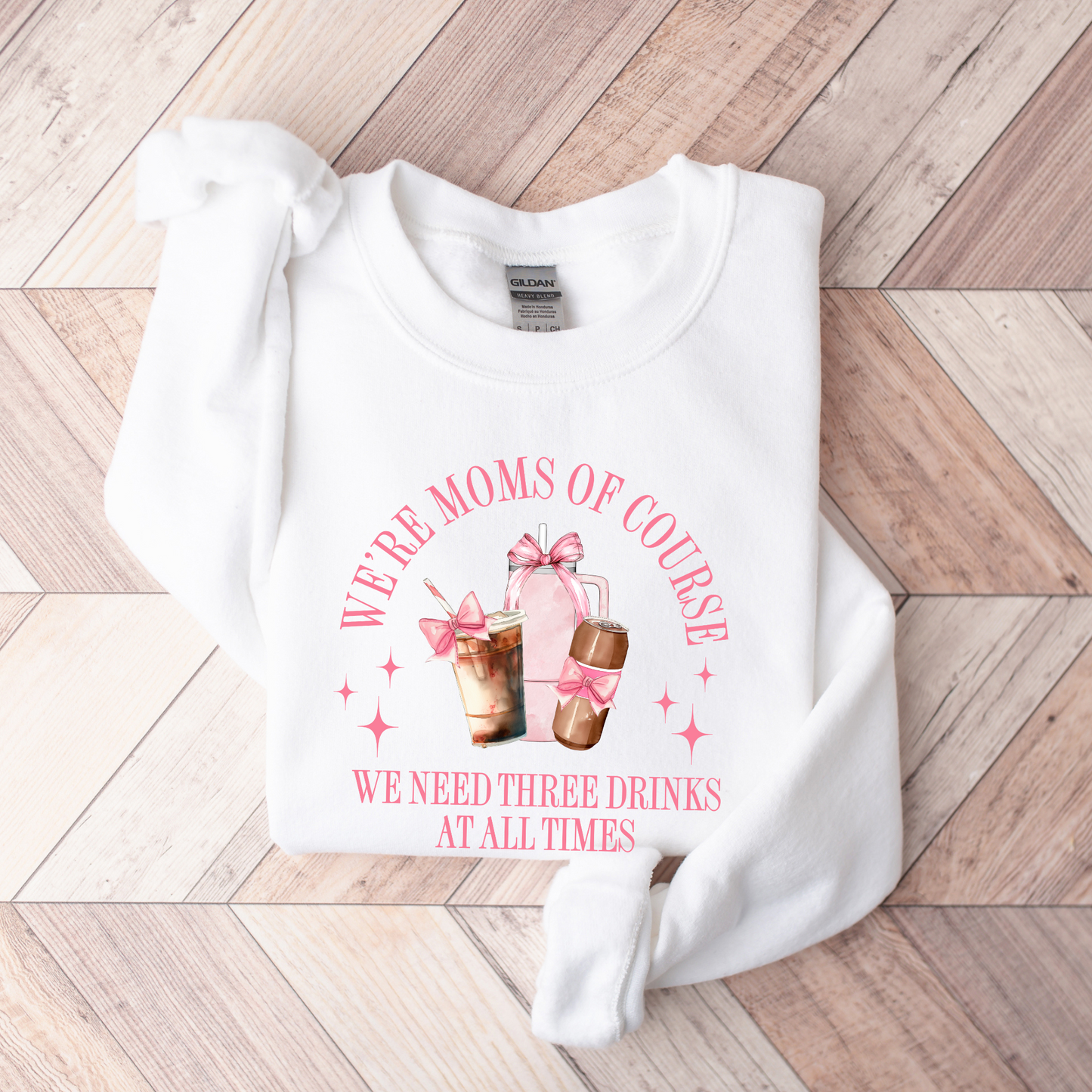 Moms Three Drinks Graphic Tee