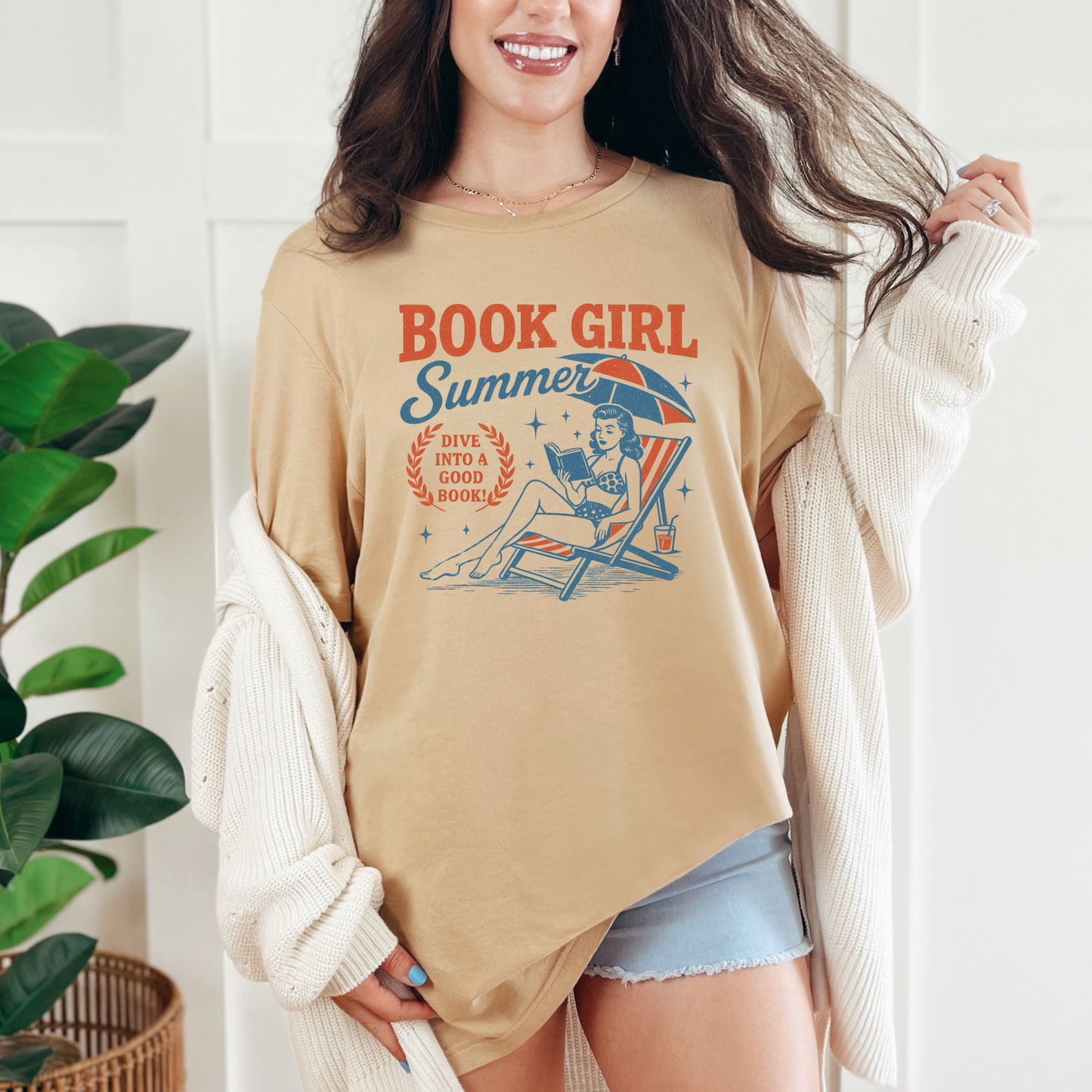 Book Girl Summer Graphic Tee