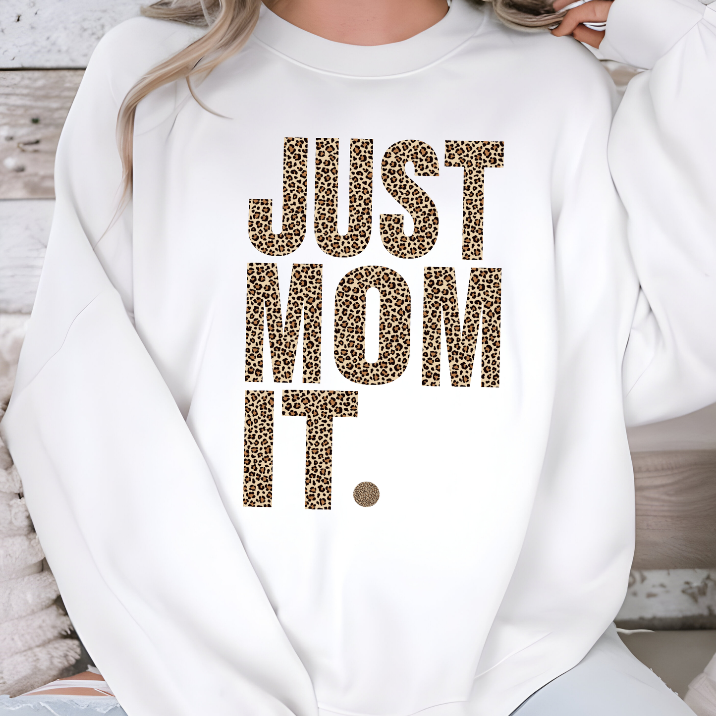 Just Mom It Cheetah Sweatshirt