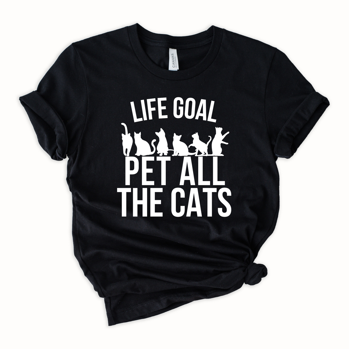Cats Life Goal Graphic Tee