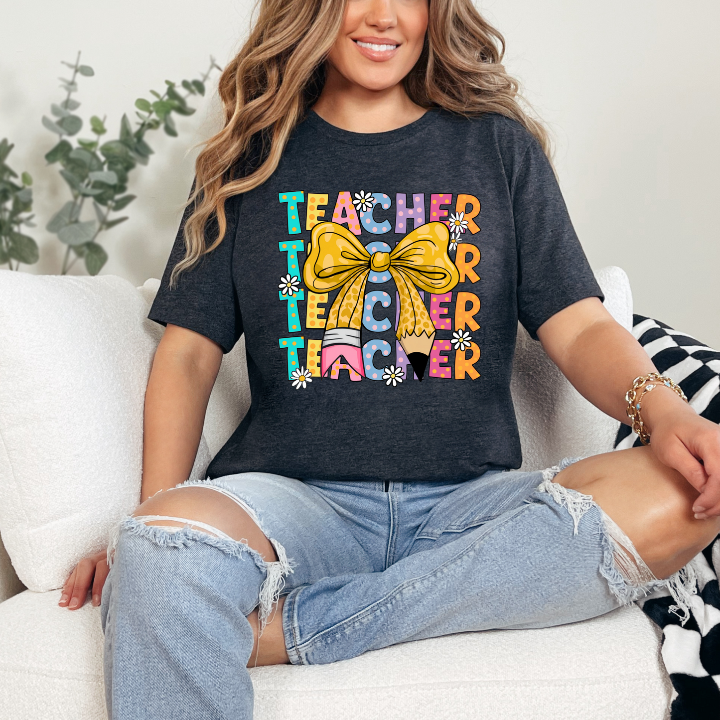 Coquette Teacher Graphic Tee