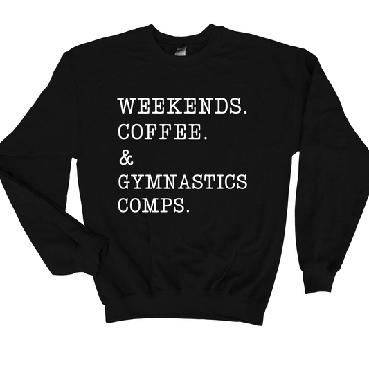 Coffee & Gymnastics Comps Graphic Tee