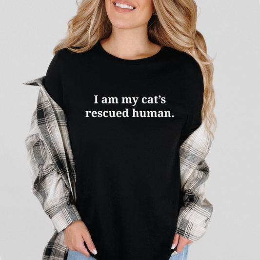 Cats rescued human Graphic Tee