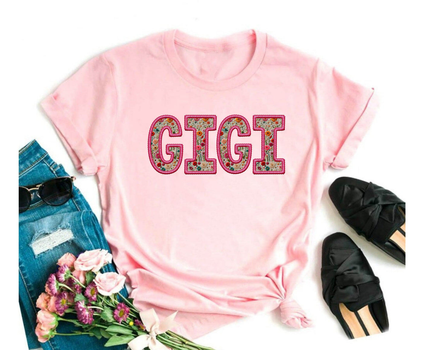 Gigi Embroidery Graphic Tee