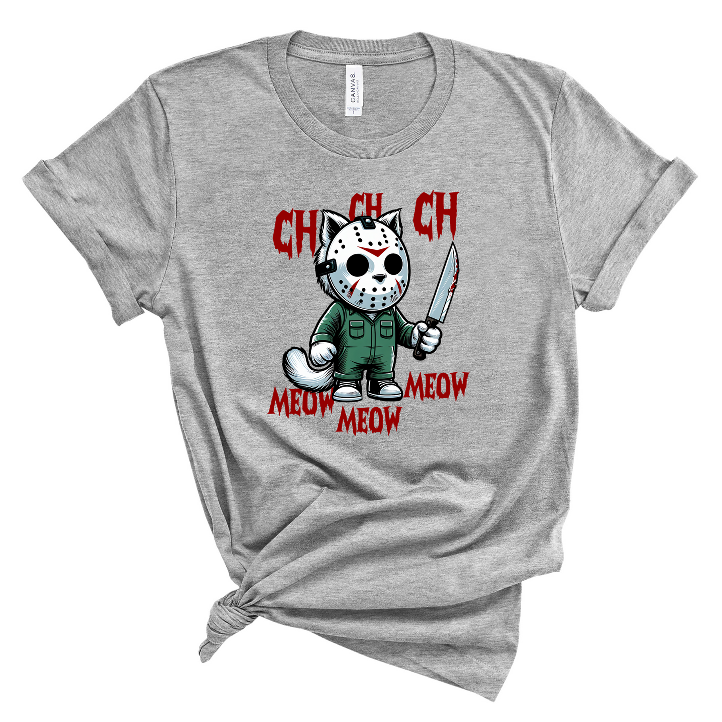 Horror Kitty Mask Graphic Tee