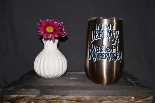 Unsupervised Stainless Steel wine Tumbler *Final Sale*