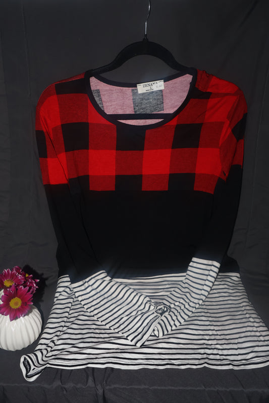 Black Buffalo Plaid Long Sleeve
